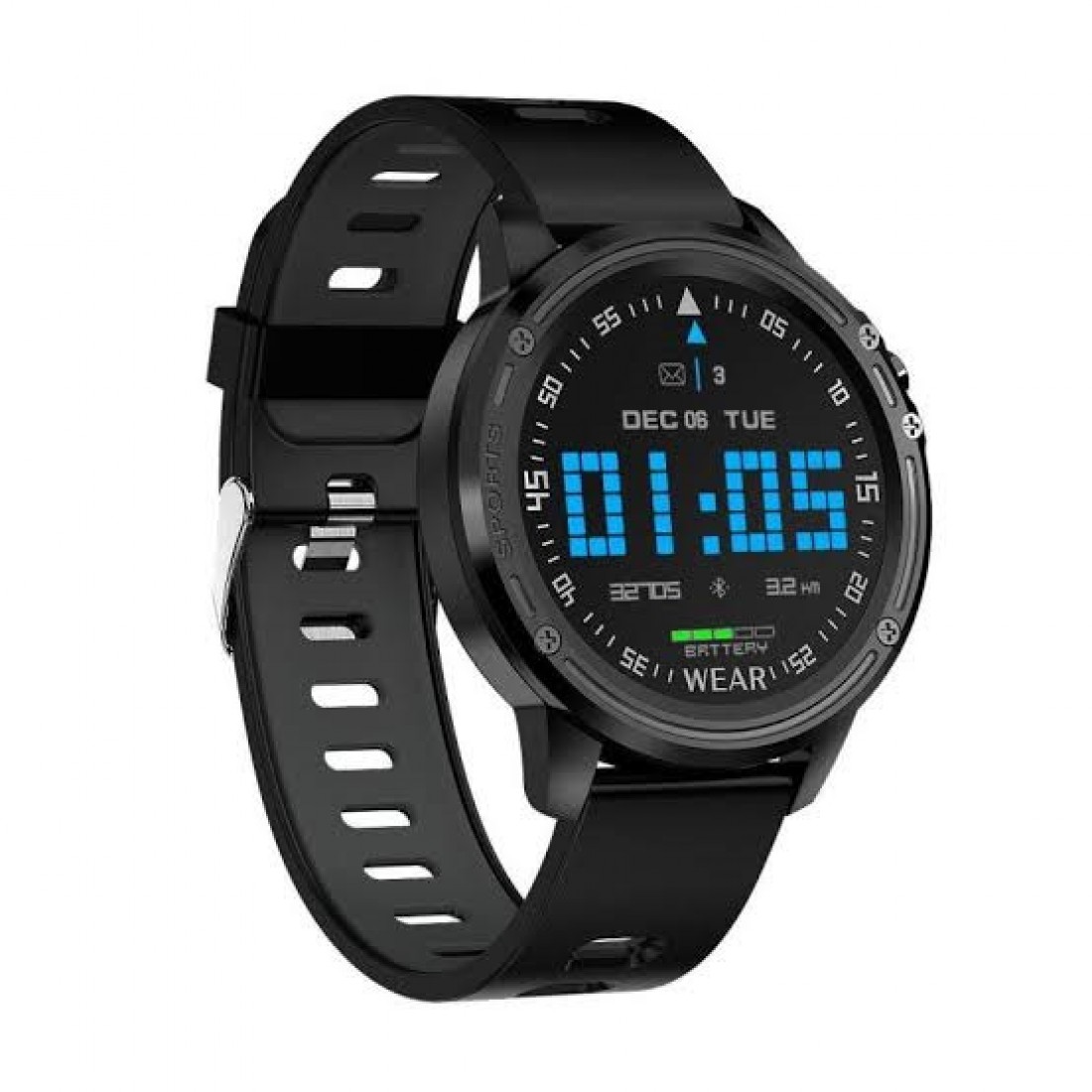 Microwear L8 Full Touch Screen IP68 Waterproof Smart Watch